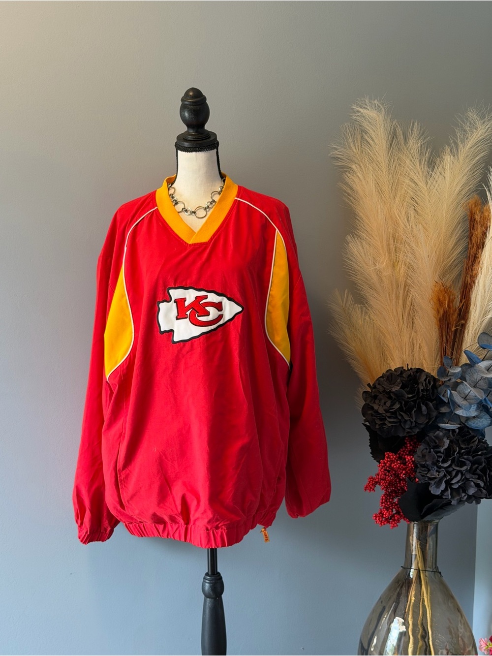 Kansas City Chiefs Red & Yellow Windbreaker